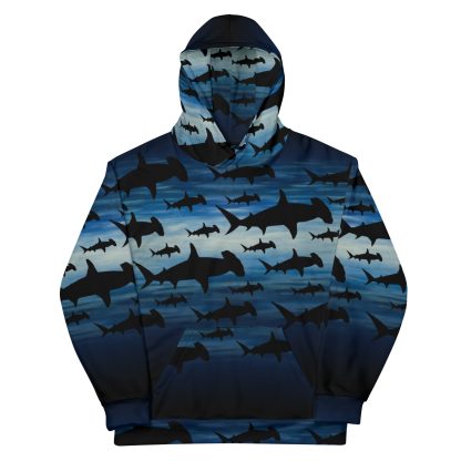 CAVIS Shark Pattern Hammerhead Unisex Hoodie - Image 4