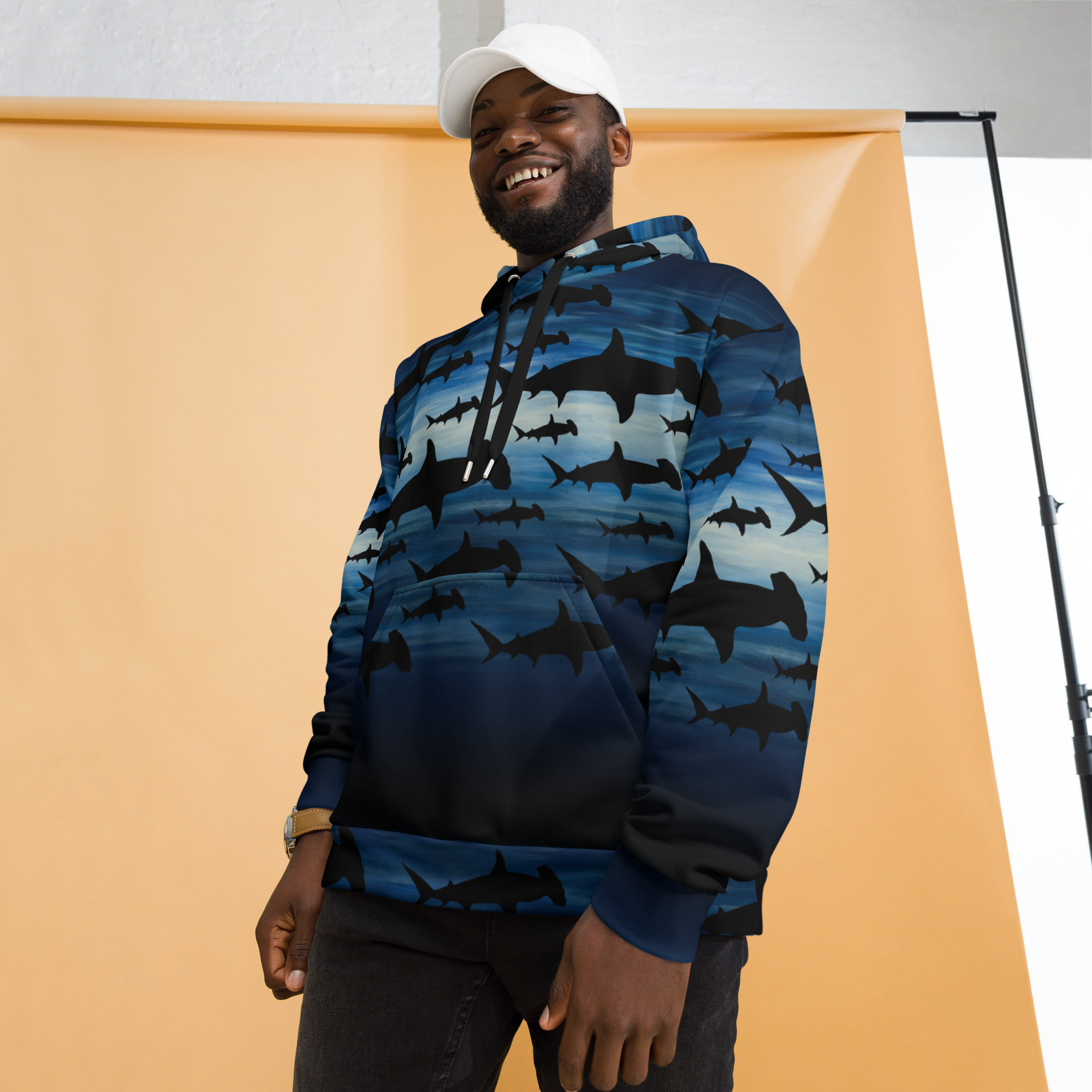 CAVIS Shark Pattern Hammerhead Unisex Hoodie - Image 17