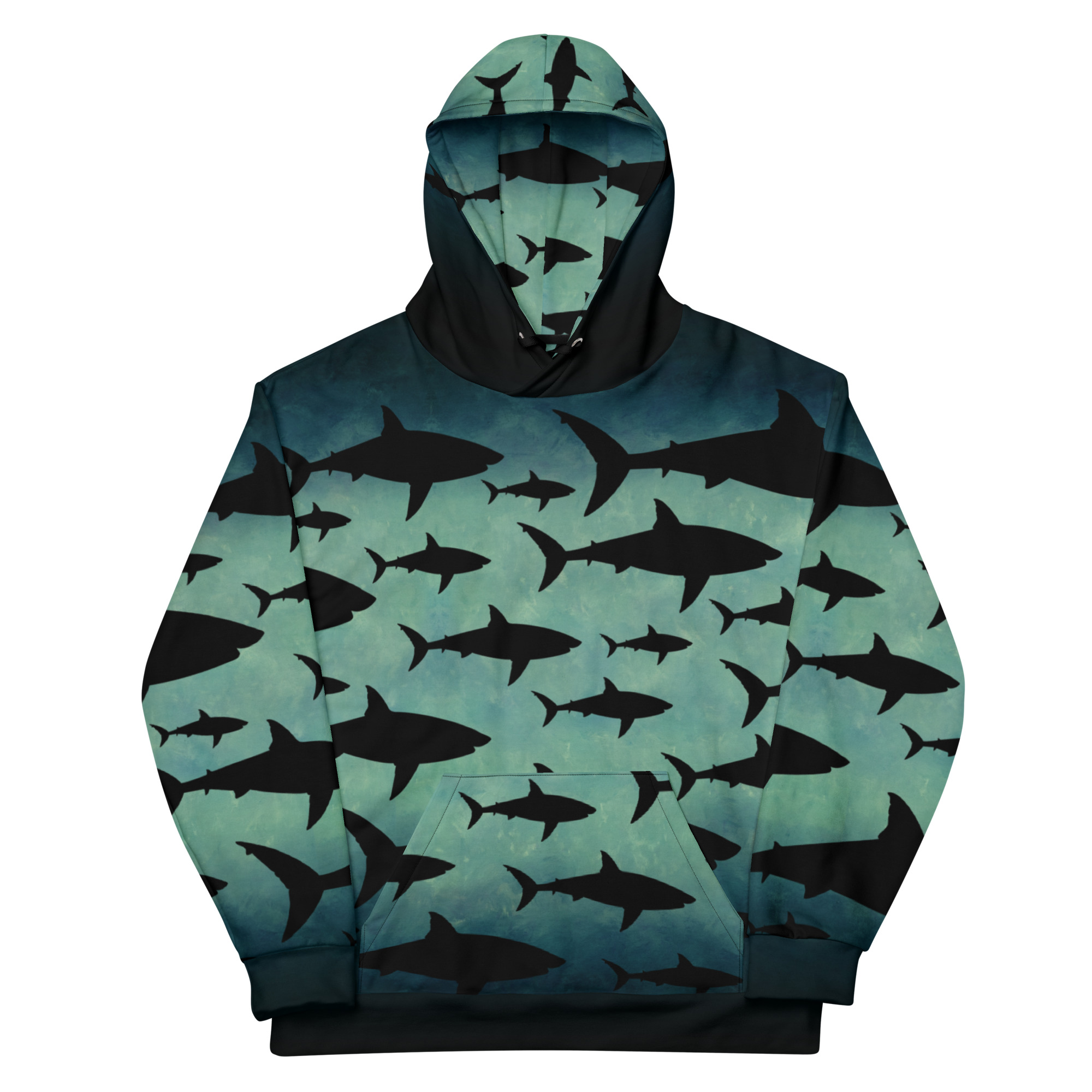 CAVIS Shark Pattern Unisex Hoodie - Image 5