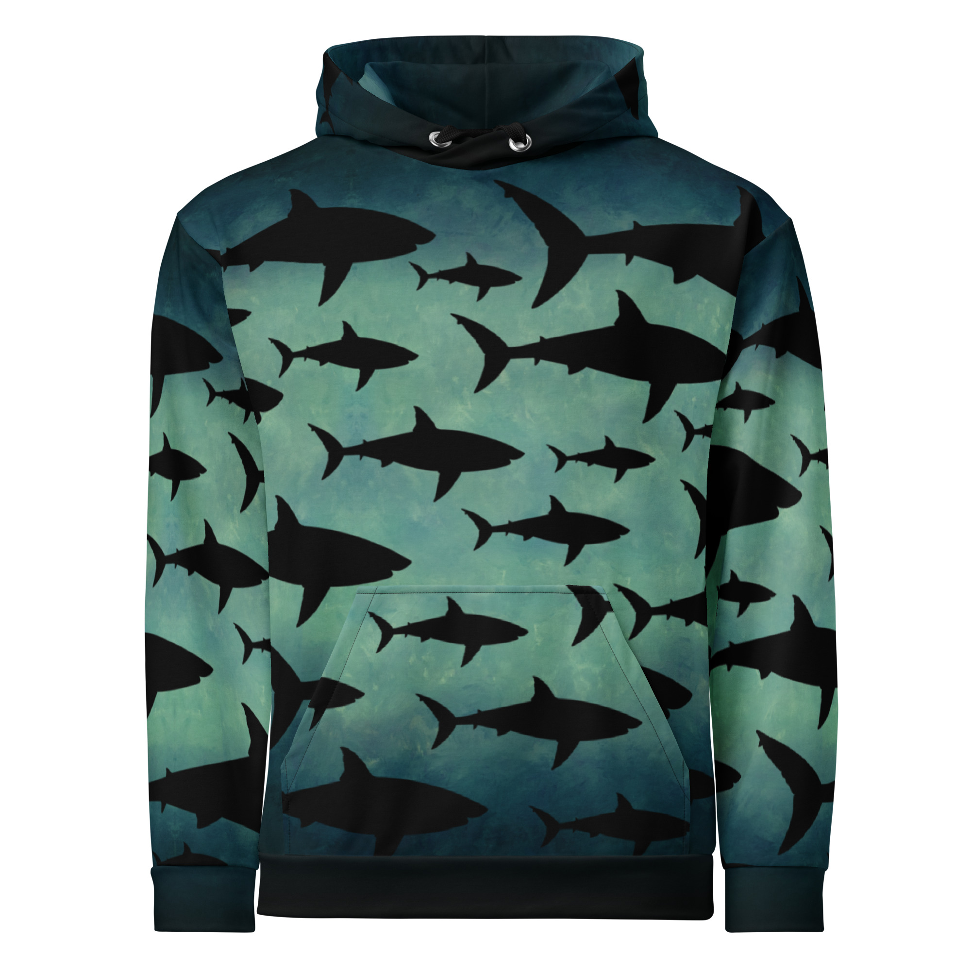 CAVIS Shark Pattern Unisex Hoodie - Image 15