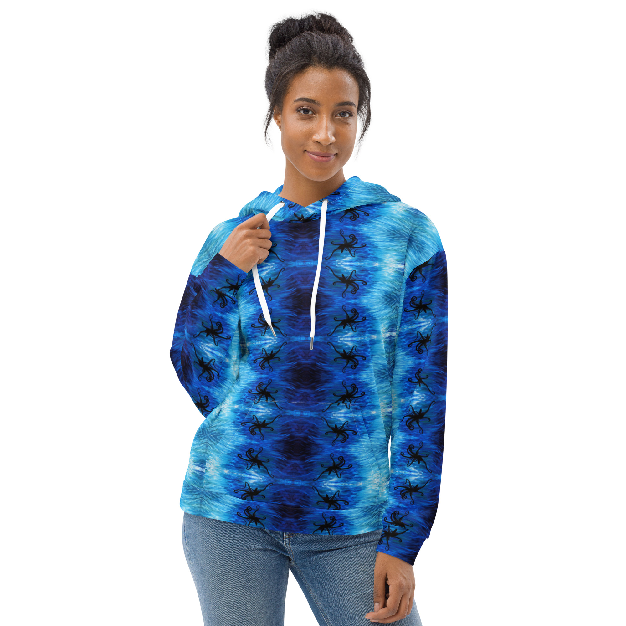 CAVIS Blue Ocean Octopus Unisex Hoodie - Image 14