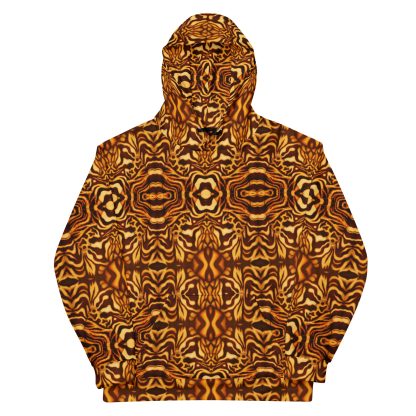 CAVIS Wunderpus Unisex Hoodie, Yellow Orange Octopus Pattern Hooded Sweatshirt - Image 4