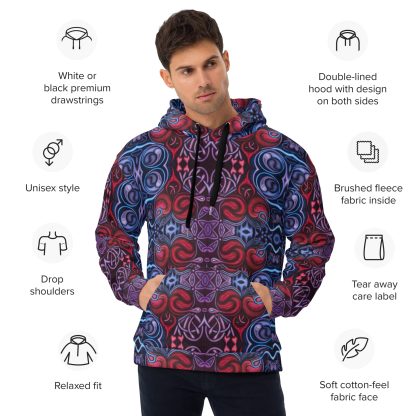 CAVIS Celtic Heart Unisex Hoodie, Alternative Pullover Sweatshirt - Image 19