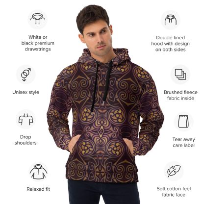 CAVIS Celtic Dragon Unisex Hoodie, Alternative Pullover Sweatshirt - Image 19