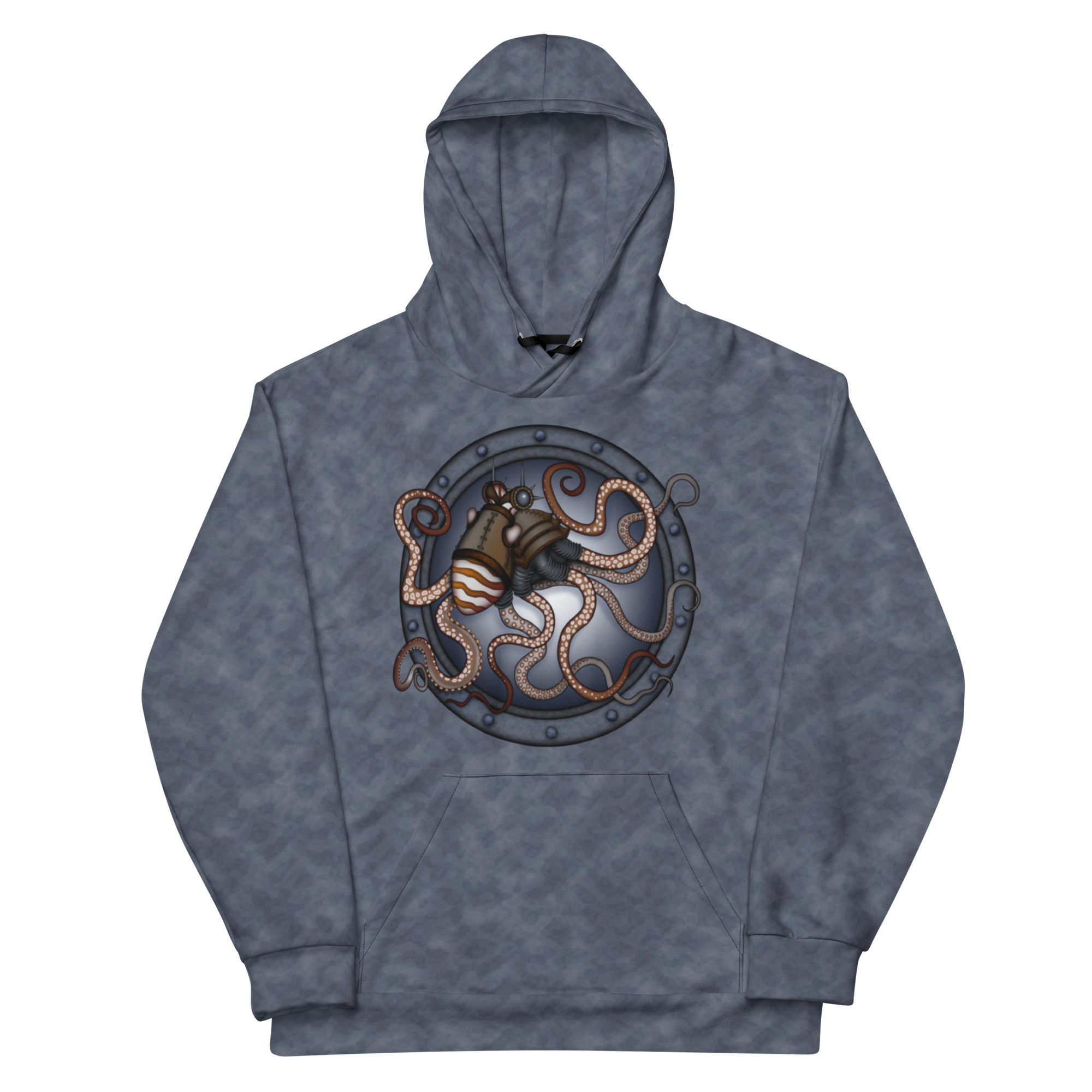 CAVIS a Steampunk Octopus Unisex Hoodie, Alternative Pullover Hooded Sweatshirt - Image 2