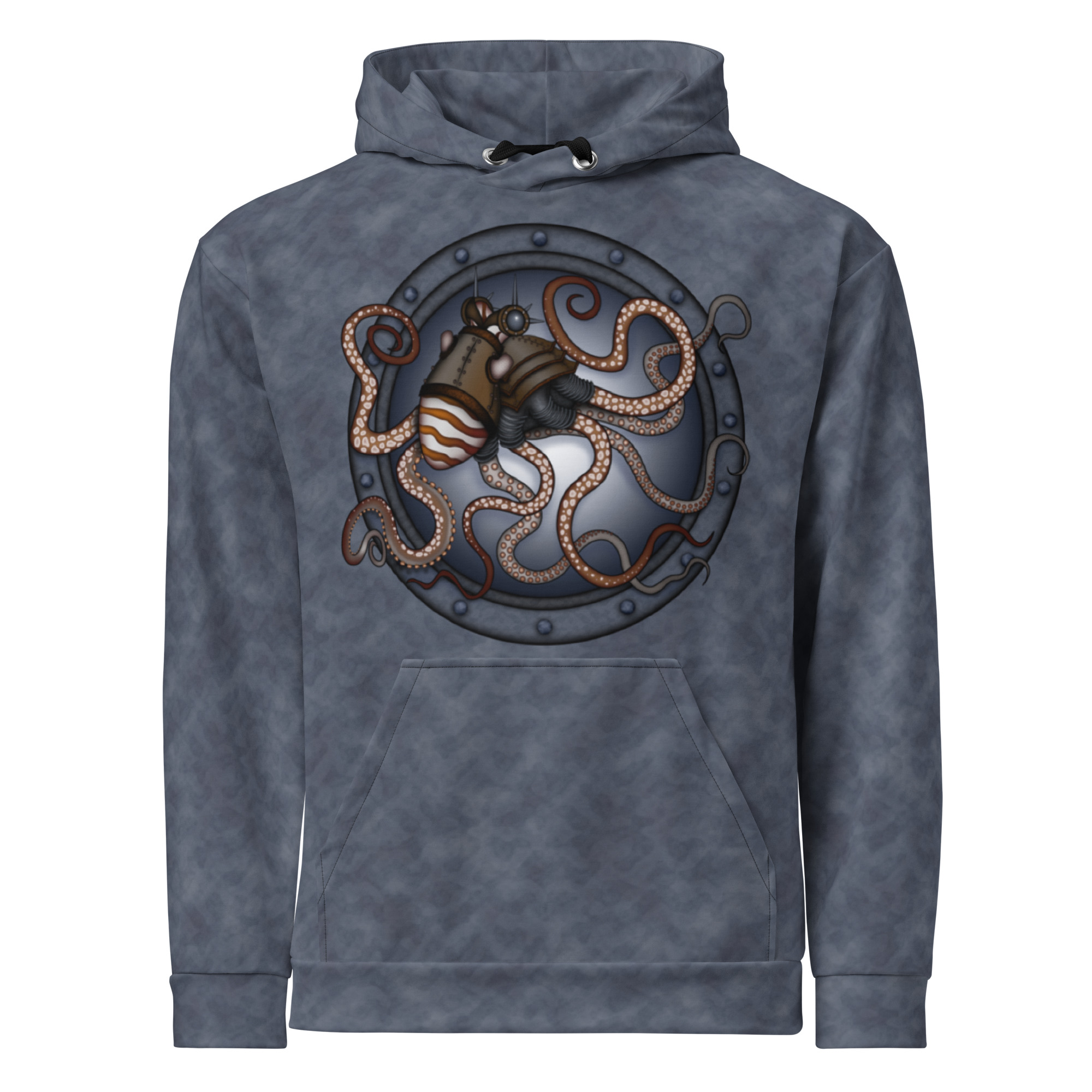 CAVIS a Steampunk Octopus Unisex Hoodie, Alternative Pullover Hooded Sweatshirt - Image 32