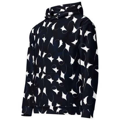 CAVIS Mobula Ray Unisex Hoodie, Alternative Devil Rays Goth Fashion Hooded Sweatshirt - Image 14