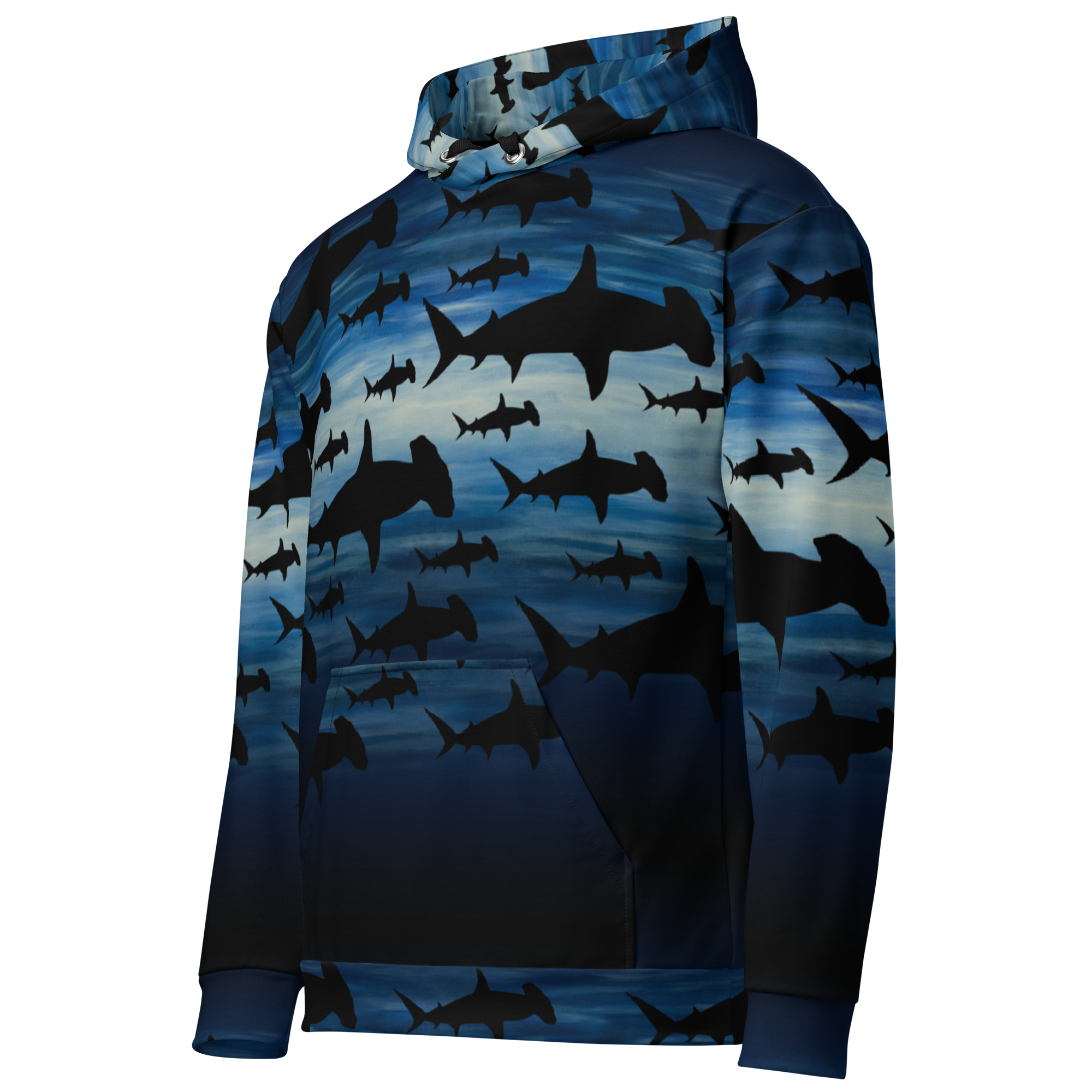 CAVIS Shark Pattern Hammerhead Unisex Hoodie - Image 12
