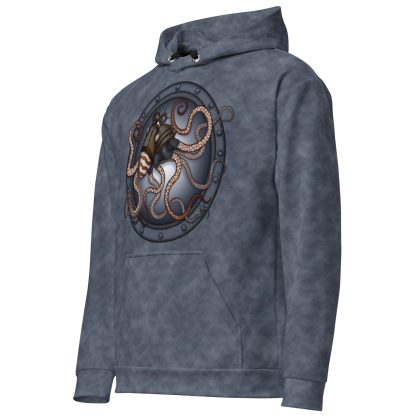 CAVIS a Steampunk Octopus Unisex Hoodie, Alternative Pullover Hooded Sweatshirt - Image 31