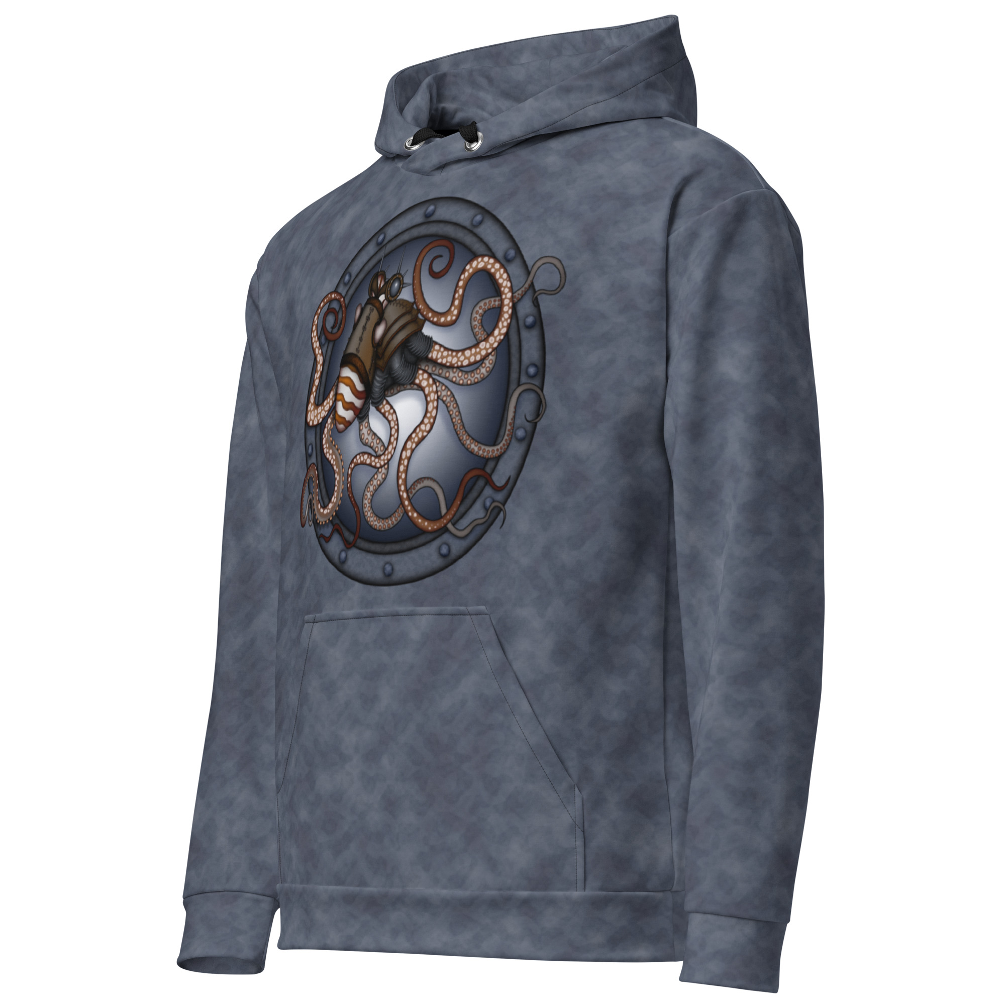CAVIS a Steampunk Octopus Unisex Hoodie, Alternative Pullover Hooded Sweatshirt - Image 31