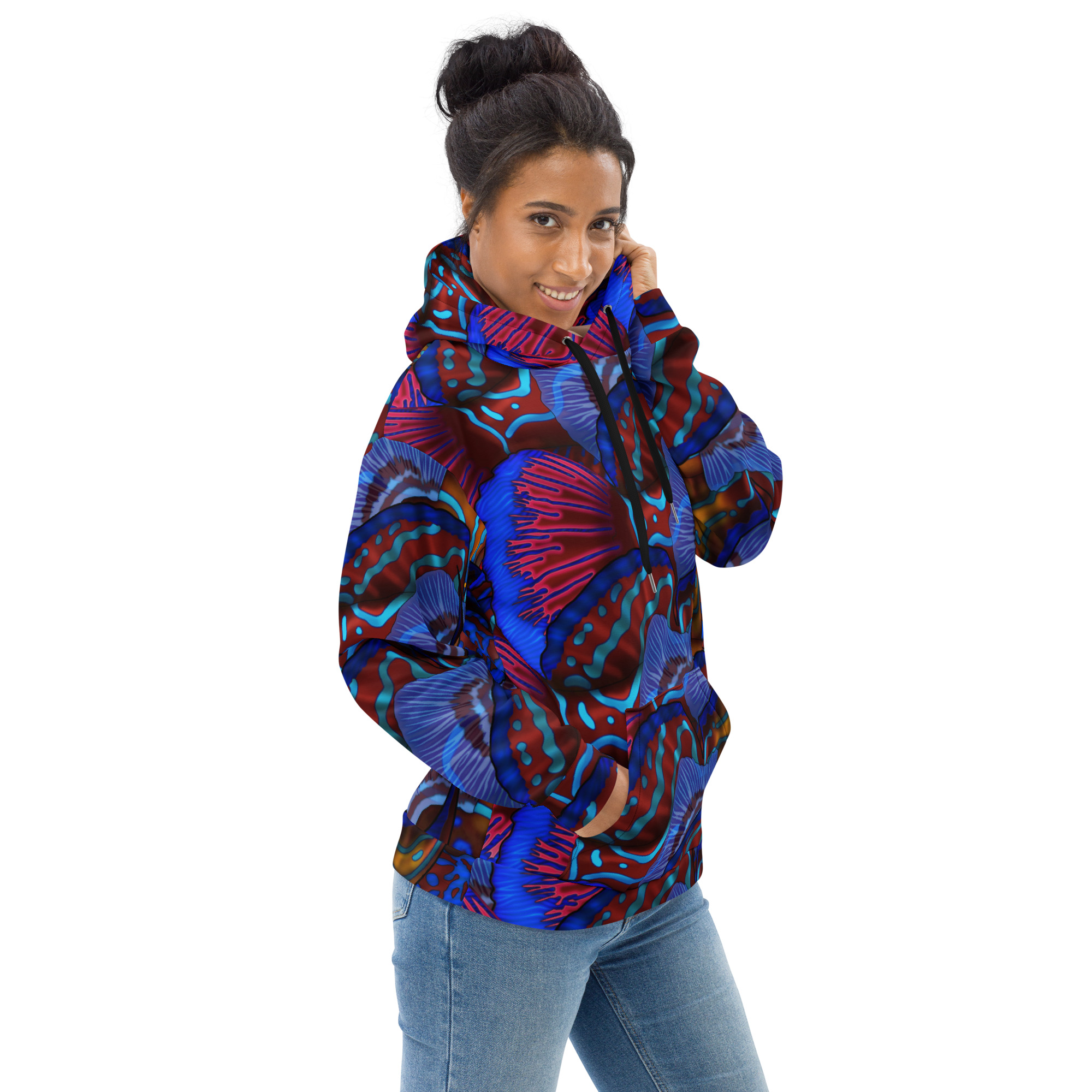 Cavis Mandarinfish Pattern Unisex Hoodie - Image 4