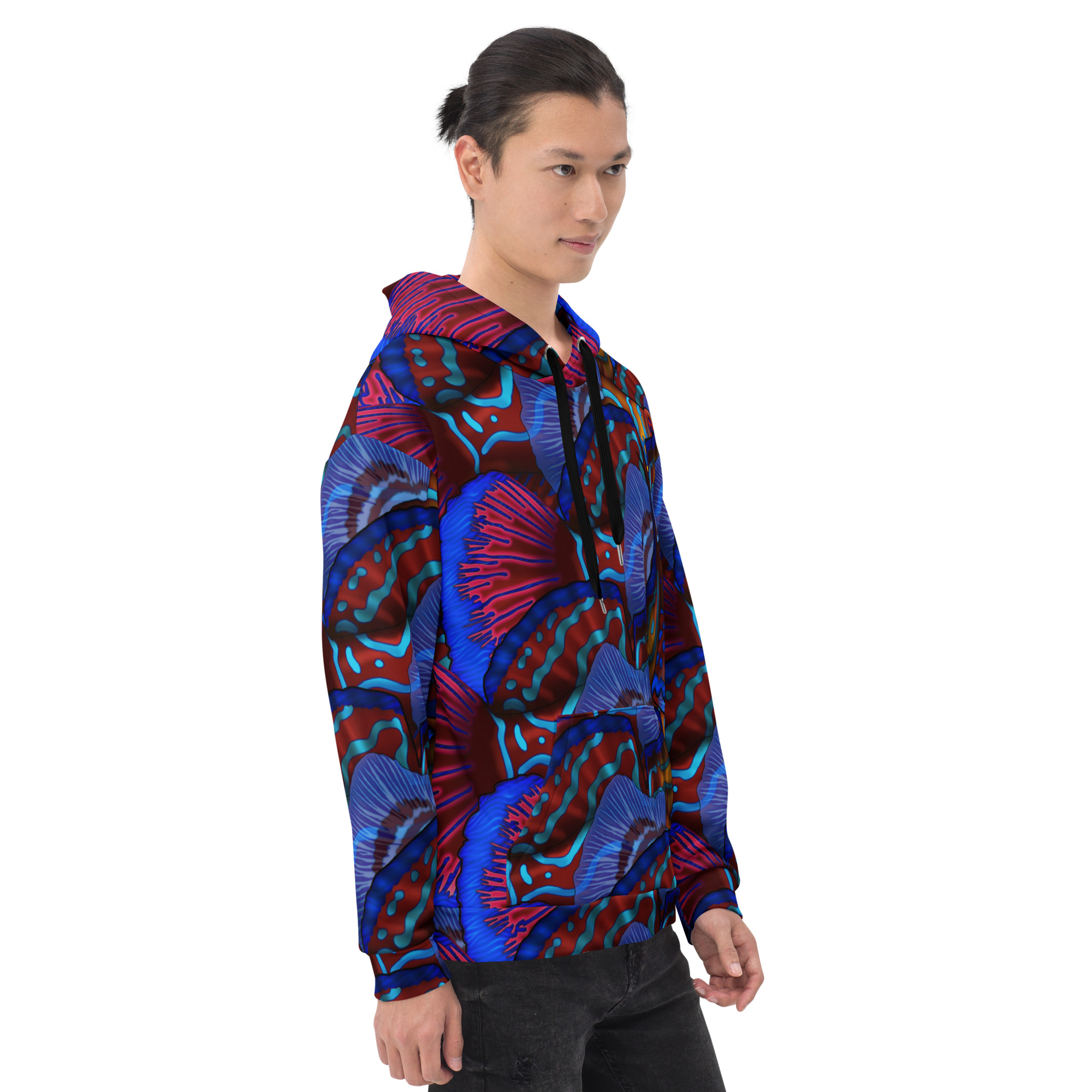 Cavis Mandarinfish Pattern Unisex Hoodie - Image 7