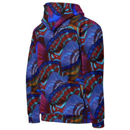 Cavis Mandarinfish Pattern Unisex Hoodie - Image 9