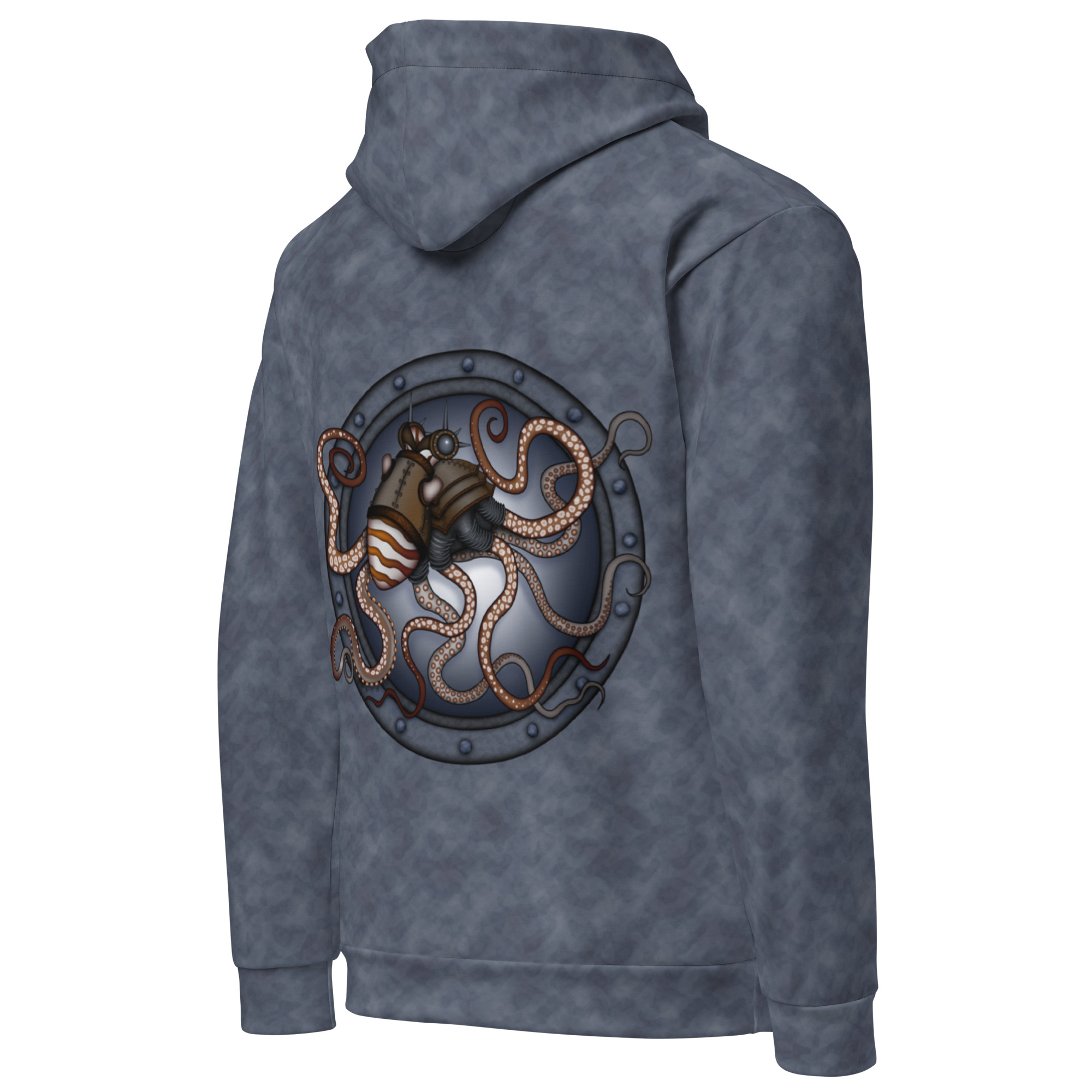 CAVIS a Steampunk Octopus Unisex Hoodie, Alternative Pullover Hooded Sweatshirt - Image 28
