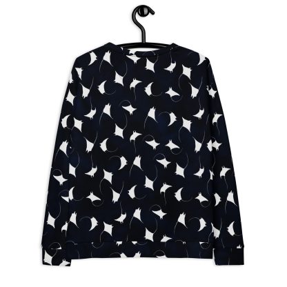 CAVIS Mobula Ray Unisex Sweatshirt, Alternative Devil Rays Goth Fashion Long Sleeve Top - Image 7
