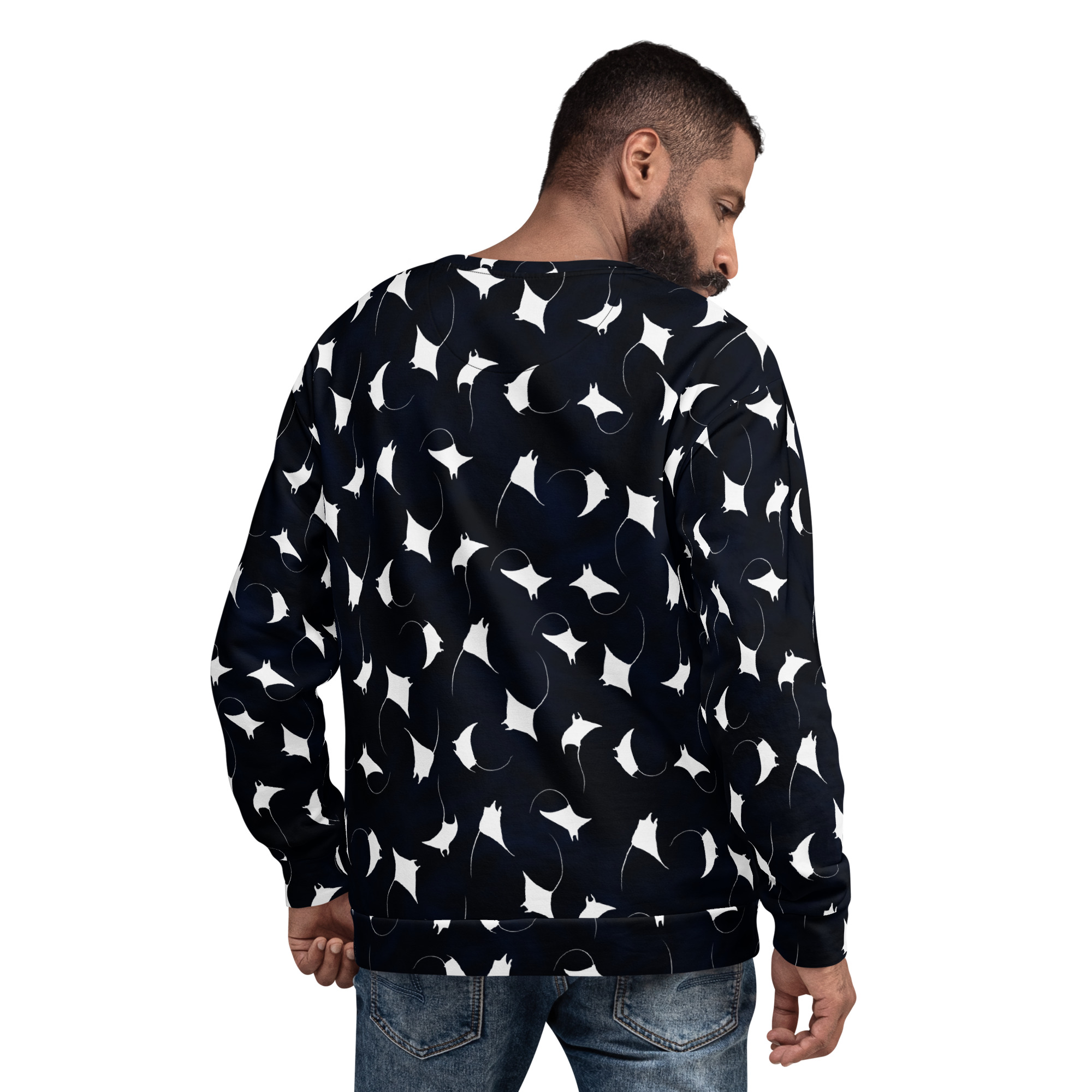 CAVIS Mobula Ray Unisex Sweatshirt, Alternative Devil Rays Goth Fashion Long Sleeve Top - Image 10