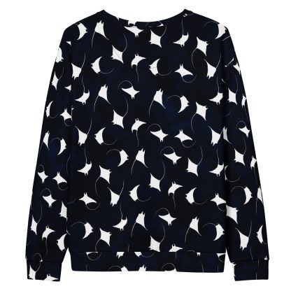CAVIS Mobula Ray Unisex Sweatshirt, Alternative Devil Rays Goth Fashion Long Sleeve Top - Image 12