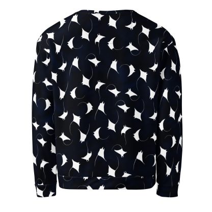CAVIS Mobula Ray Unisex Sweatshirt, Alternative Devil Rays Goth Fashion Long Sleeve Top - Image 13