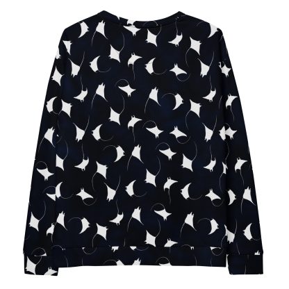 CAVIS Mobula Ray Unisex Sweatshirt, Alternative Devil Rays Goth Fashion Long Sleeve Top - Image 16