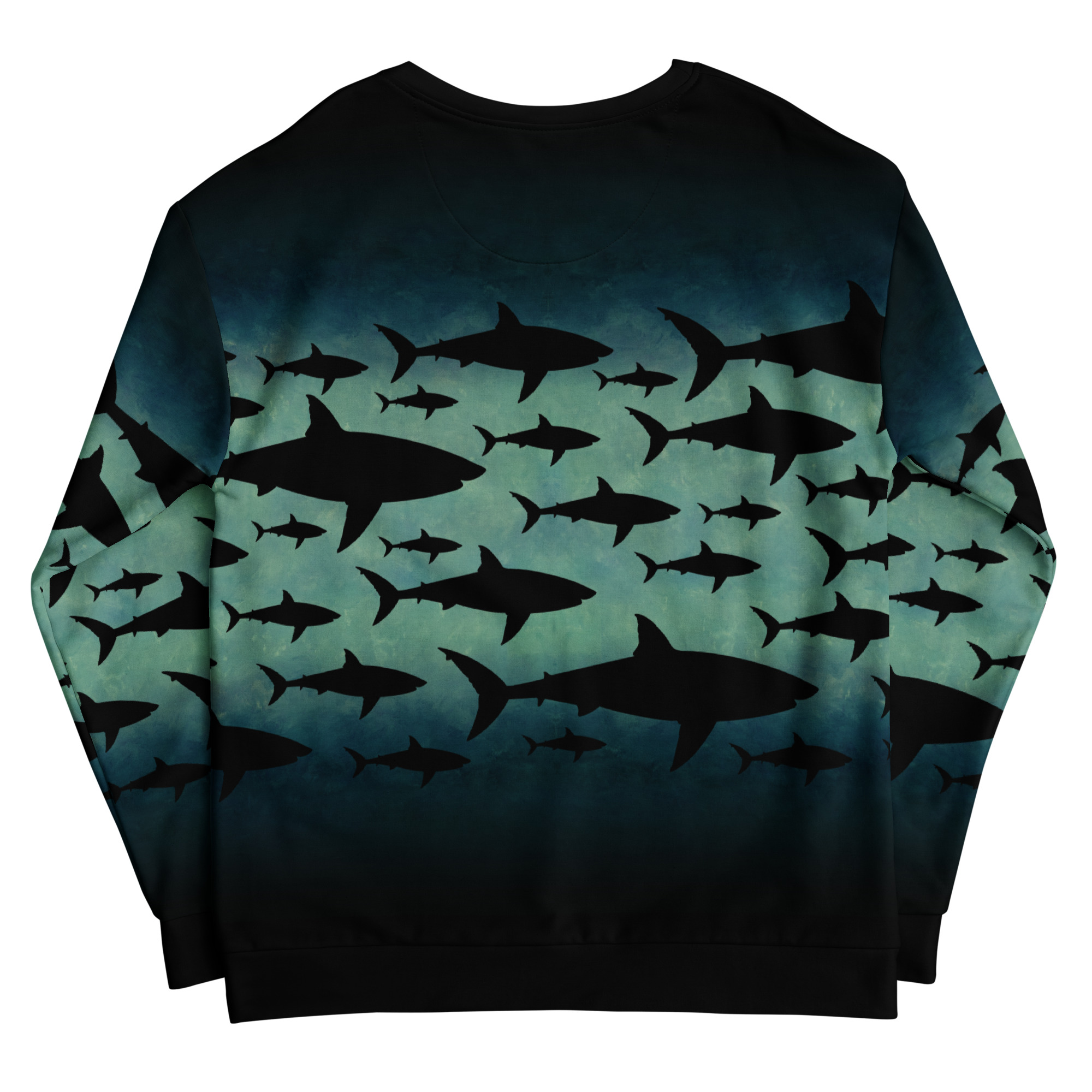 CAVIS a Shark Pattern Unisex Sweatshirt, Alternative Sea Life Long Sleeve Top - Image 23