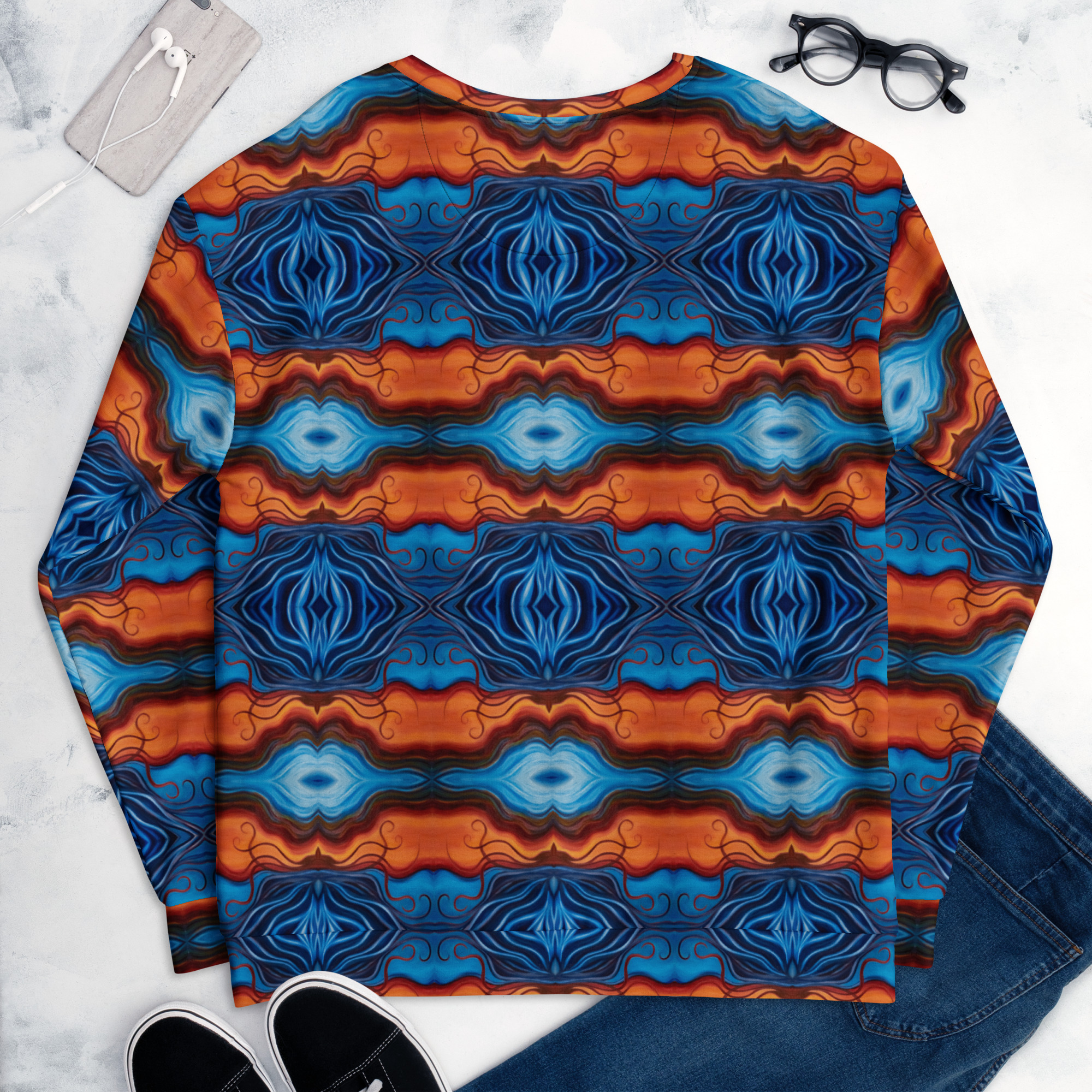 CAVIS Reborn Unisex Sweatshirt, Alternative Psychedelic Long Sleeve Top - Image 20