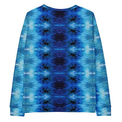 CAVIS Blue Ocean Octopus Unisex Sweatshirt, Alternative Sea Life Long Sleeve Top - Image 14