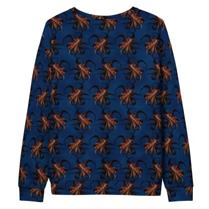 CAVIS Flying Octopus Unisex Sweatshirt, Alternative Sea Life Long Sleeve Top - Image 13