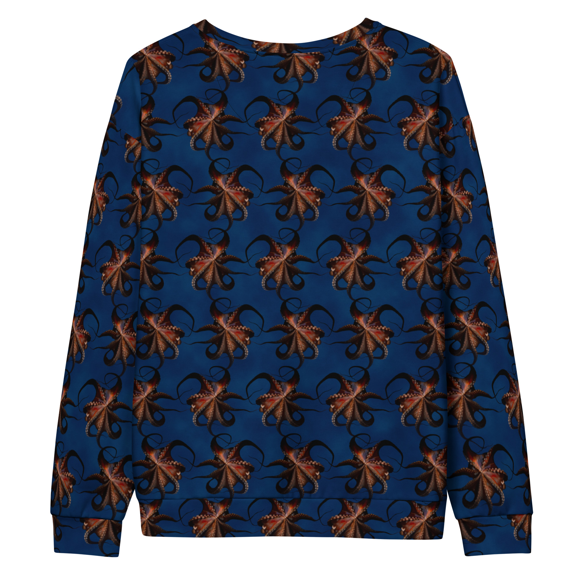 CAVIS Flying Octopus Unisex Sweatshirt, Alternative Sea Life Long Sleeve Top - Image 13
