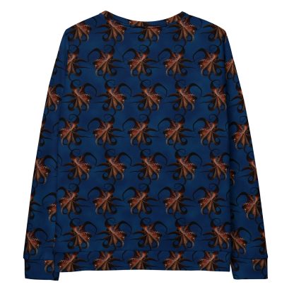 CAVIS Flying Octopus Unisex Sweatshirt, Alternative Sea Life Long Sleeve Top - Image 15