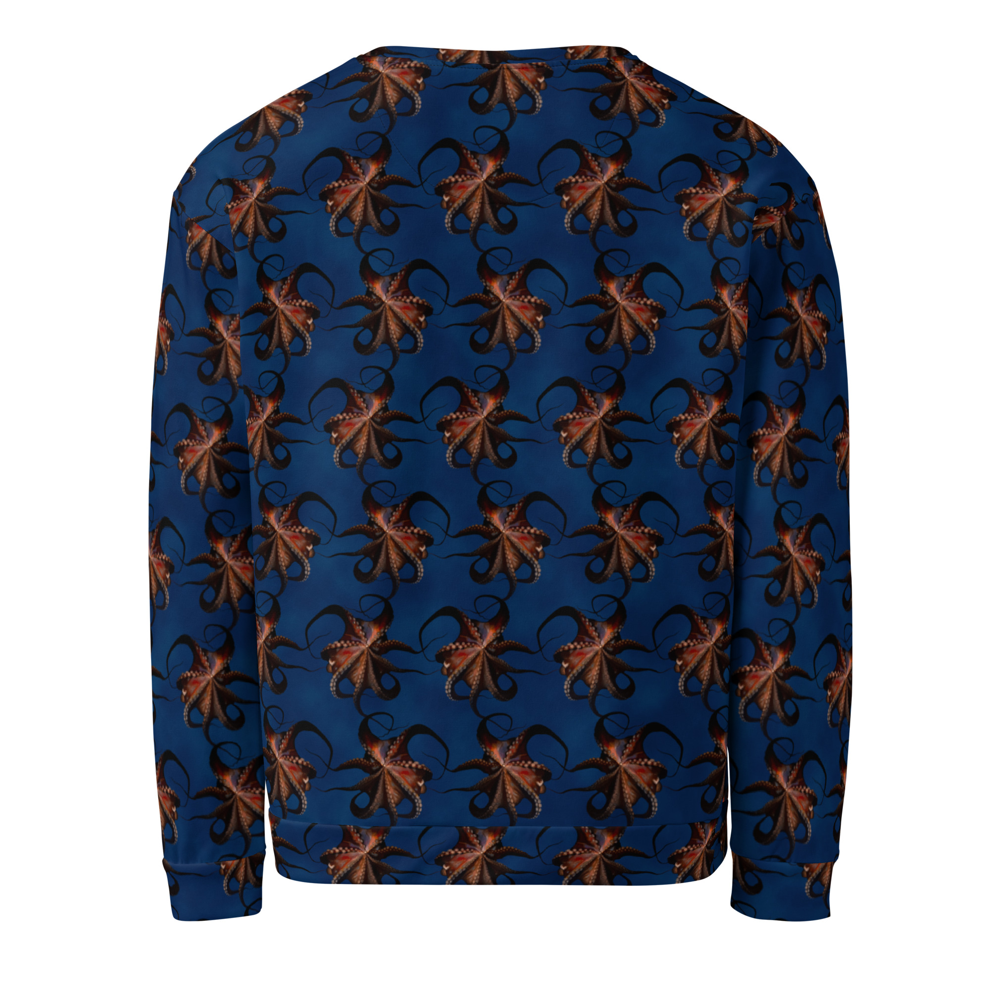 CAVIS Flying Octopus Unisex Sweatshirt, Alternative Sea Life Long Sleeve Top - Image 18