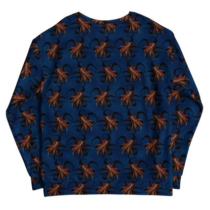 CAVIS Flying Octopus Unisex Sweatshirt, Alternative Sea Life Long Sleeve Top - Image 25