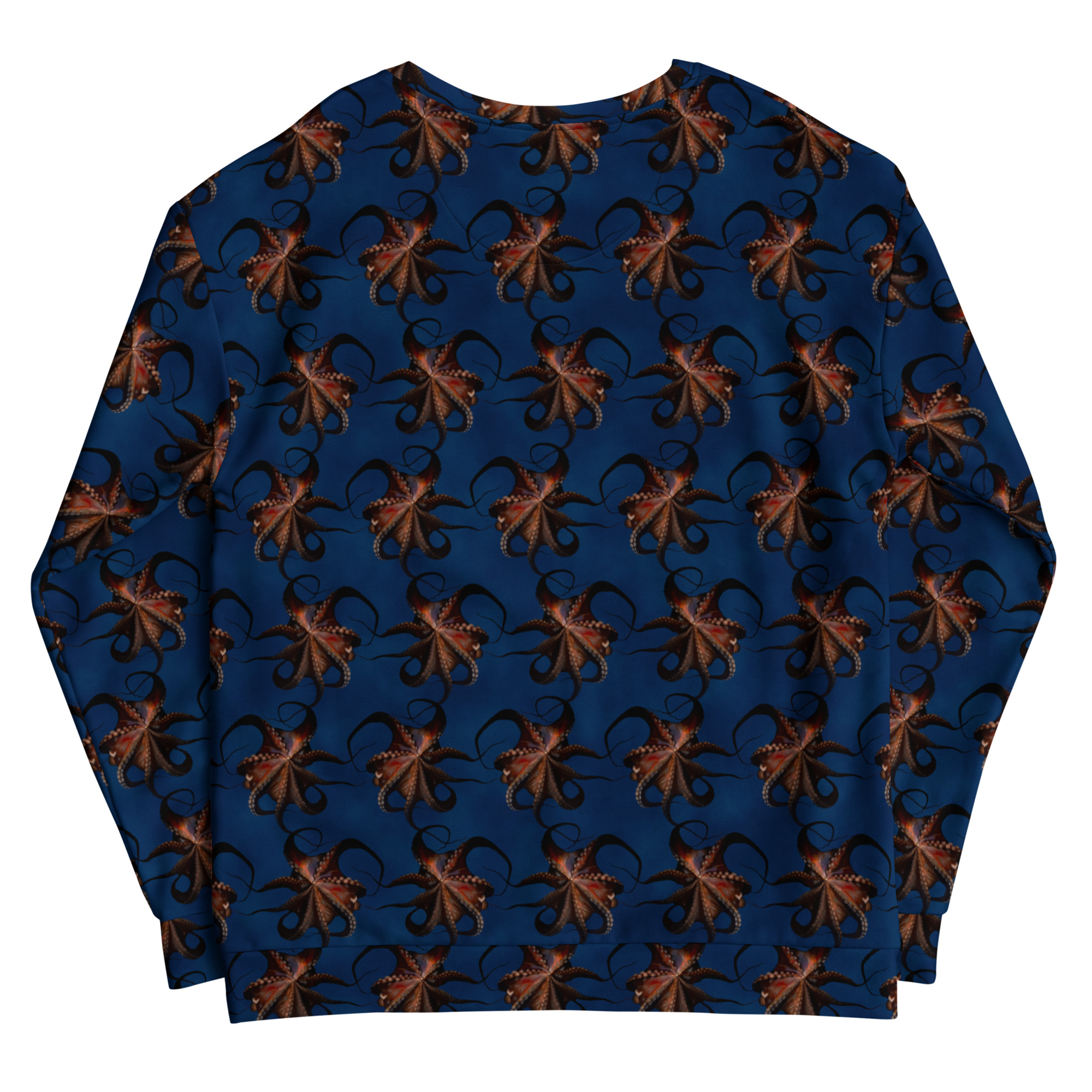 CAVIS Flying Octopus Unisex Sweatshirt, Alternative Sea Life Long Sleeve Top - Image 25