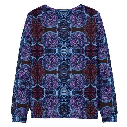 CAVIS Celtic Soul Unisex Sweatshirt, Alternative Blue and Purple Long Sleeve Top - Image 14