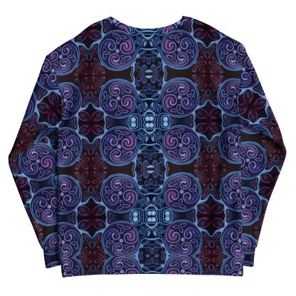 CAVIS Celtic Soul Unisex Sweatshirt, Alternative Blue and Purple Long Sleeve Top - Image 28