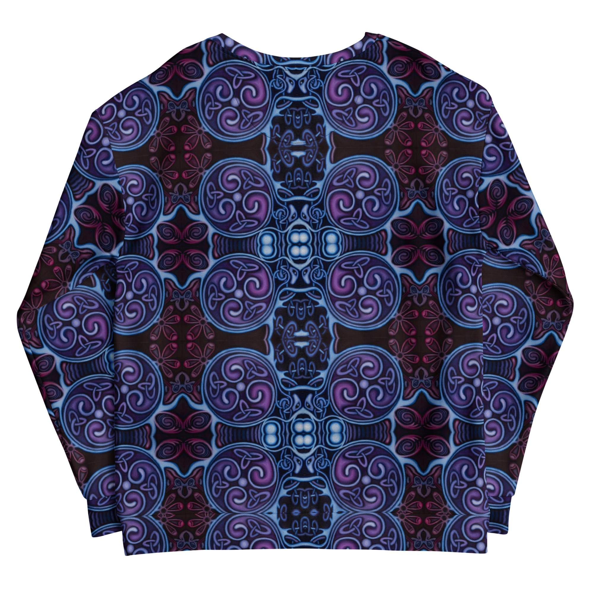 CAVIS Celtic Soul Unisex Sweatshirt, Alternative Blue and Purple Long Sleeve Top - Image 28