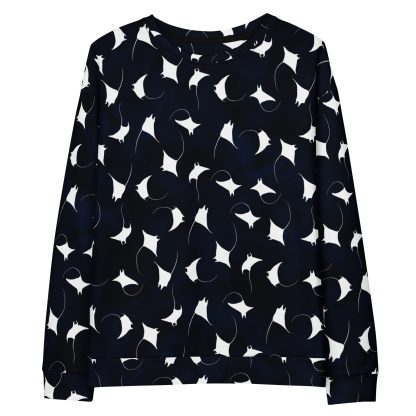 CAVIS Mobula Ray Unisex Sweatshirt, Alternative Devil Rays Goth Fashion Long Sleeve Top - Image 18