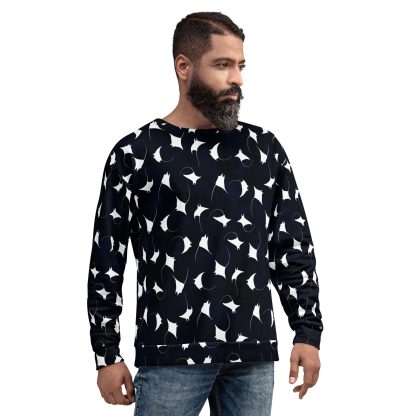 CAVIS Mobula Ray Unisex Sweatshirt, Alternative Devil Rays Goth Fashion Long Sleeve Top - Image 24