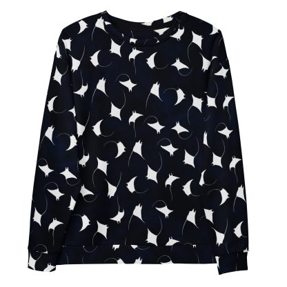 CAVIS Mobula Ray Unisex Sweatshirt, Alternative Devil Rays Goth Fashion Long Sleeve Top - Image 25