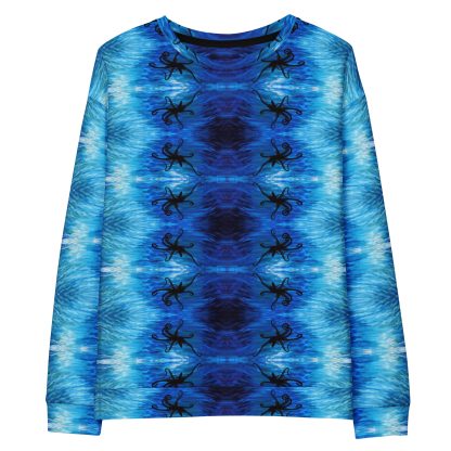 CAVIS Blue Ocean Octopus Unisex Sweatshirt, Alternative Sea Life Long Sleeve Top - Image 16