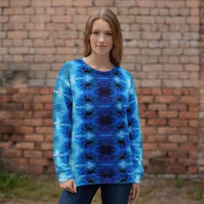CAVIS Blue Ocean Octopus Unisex Sweatshirt, Alternative Sea Life Long Sleeve Top - Image 19