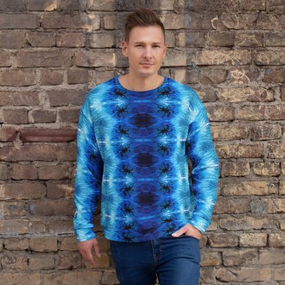 CAVIS Blue Ocean Octopus Unisex Sweatshirt, Alternative Sea Life Long Sleeve Top - Image 20