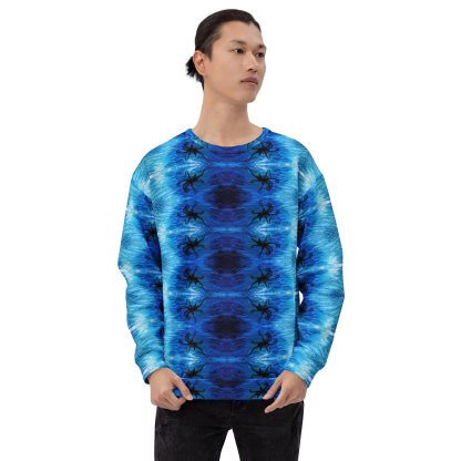 CAVIS Blue Ocean Octopus Unisex Sweatshirt, Alternative Sea Life Long Sleeve Top - Image 22