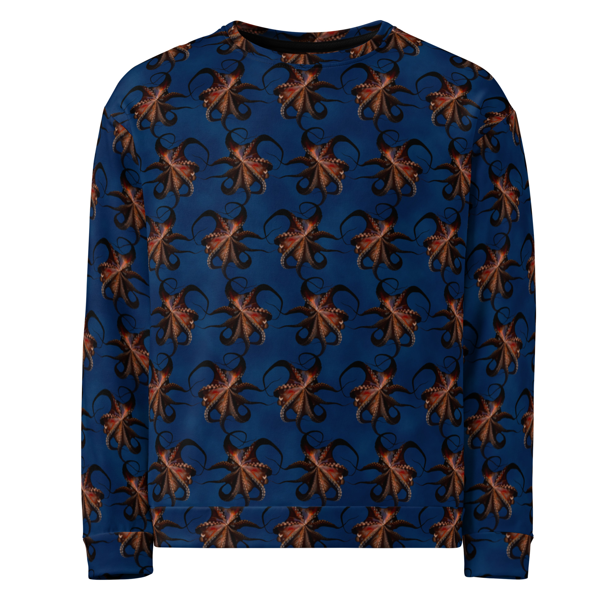 CAVIS Flying Octopus Unisex Sweatshirt, Alternative Sea Life Long Sleeve Top - Image 20