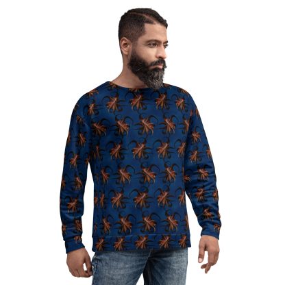 CAVIS Flying Octopus Unisex Sweatshirt, Alternative Sea Life Long Sleeve Top - Image 22