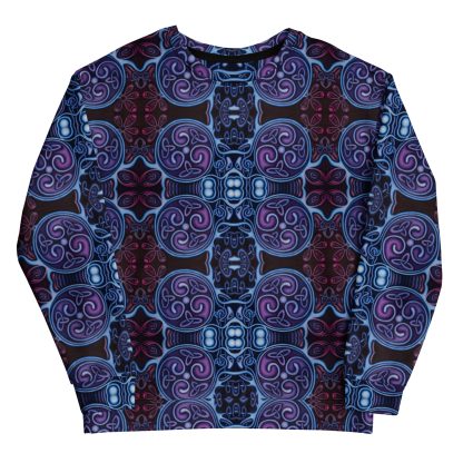 CAVIS Celtic Soul Unisex Sweatshirt, Alternative Blue and Purple Long Sleeve Top - Image 8