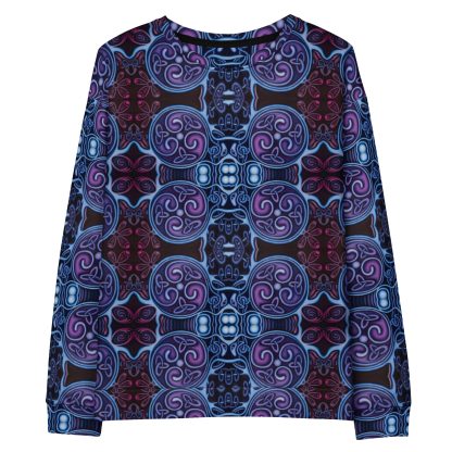 CAVIS Celtic Soul Unisex Sweatshirt, Alternative Blue and Purple Long Sleeve Top - Image 20