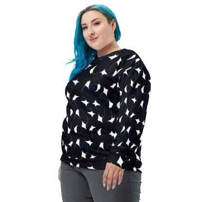 CAVIS Mobula Ray Unisex Sweatshirt, Alternative Devil Rays Goth Fashion Long Sleeve Top - Image 5