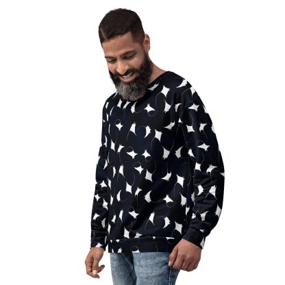 CAVIS Mobula Ray Unisex Sweatshirt, Alternative Devil Rays Goth Fashion Long Sleeve Top - Image 9