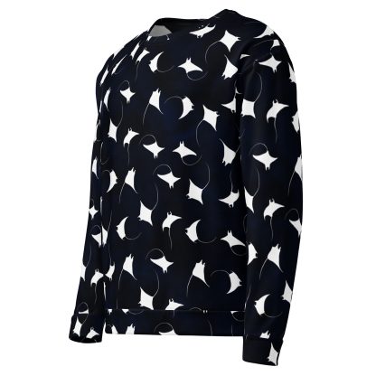 CAVIS Mobula Ray Unisex Sweatshirt, Alternative Devil Rays Goth Fashion Long Sleeve Top - Image 14