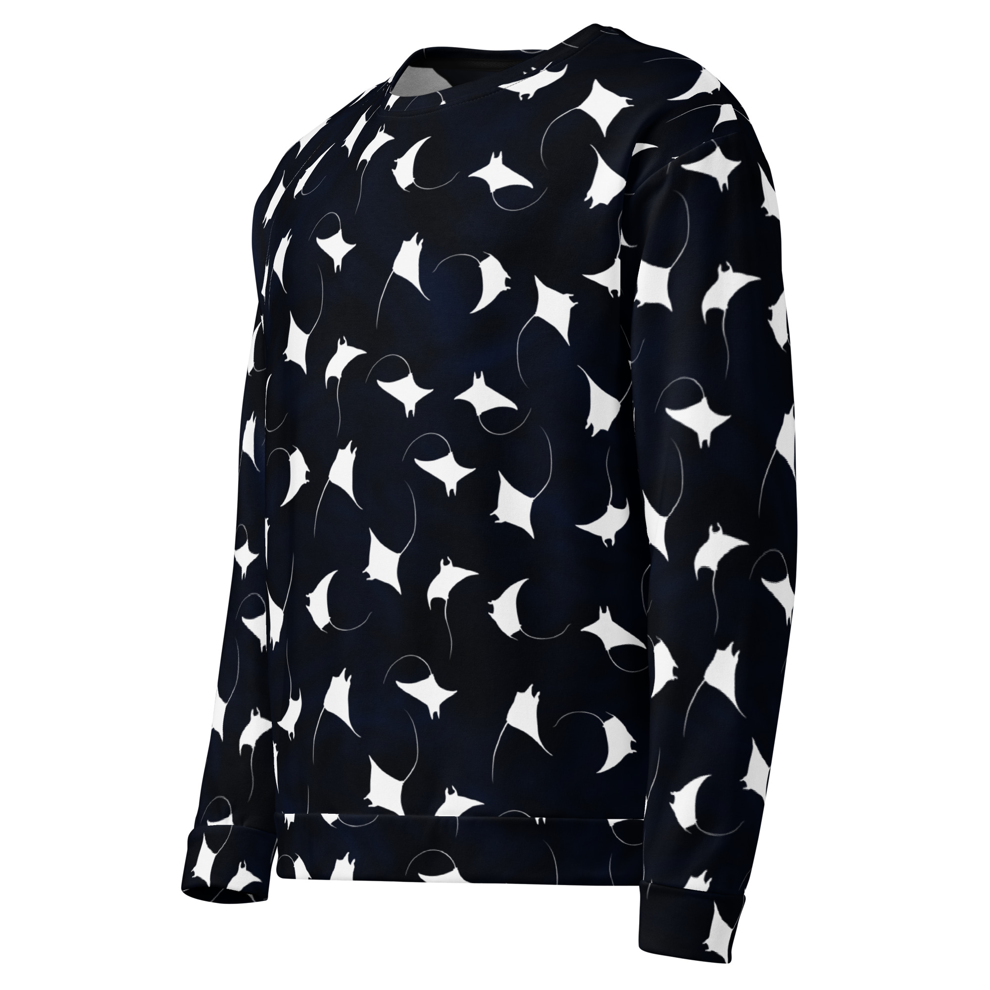 CAVIS Mobula Ray Unisex Sweatshirt, Alternative Devil Rays Goth Fashion Long Sleeve Top - Image 14